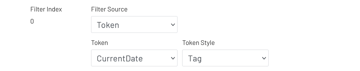 Data Point Filter Source Token