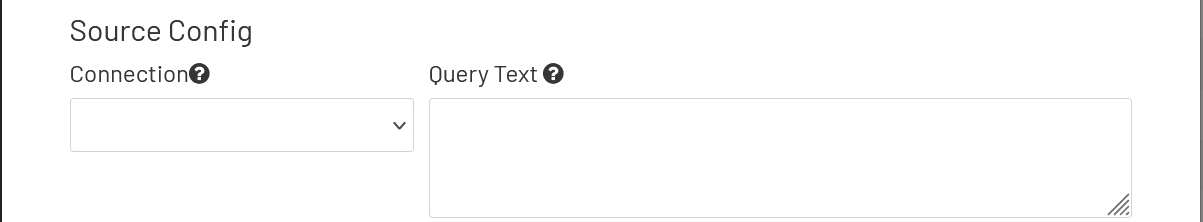Data Point Form SQL Settings