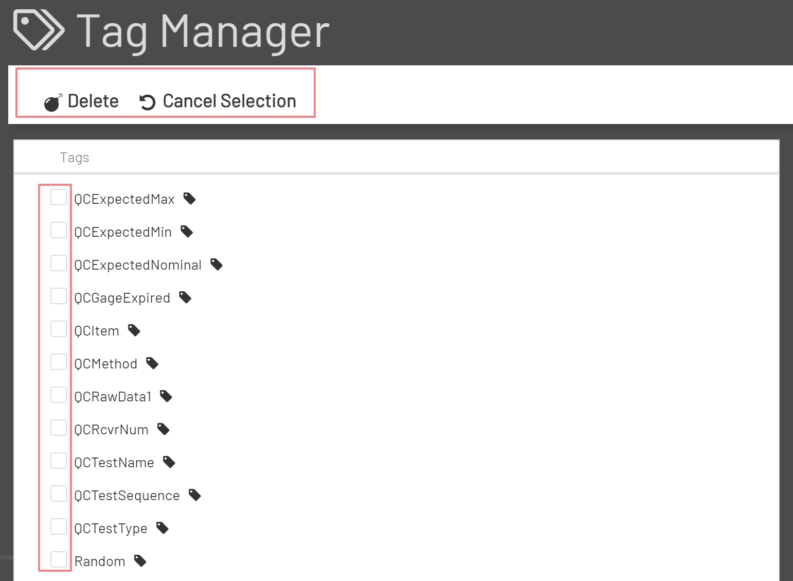 Top Bar Delete Group Confirm