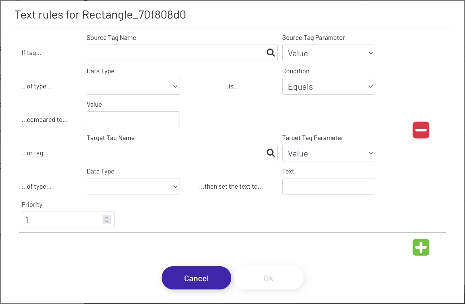 Configure Text Rules