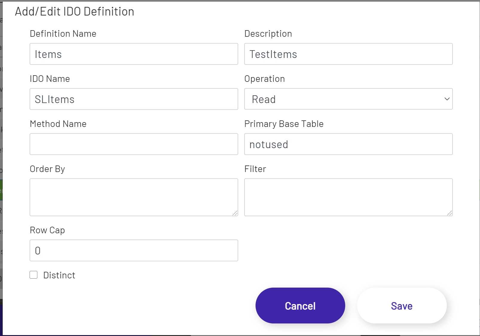 Sample IDO Definition