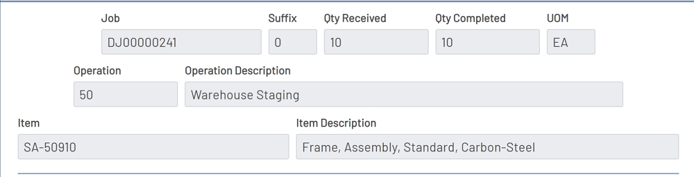 Informational Fields