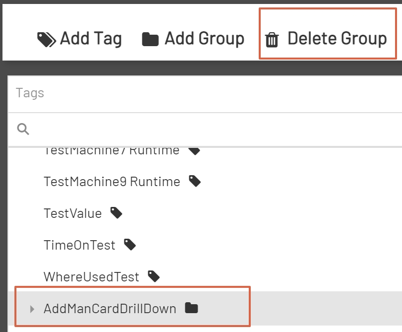 Tag Tree Select Group