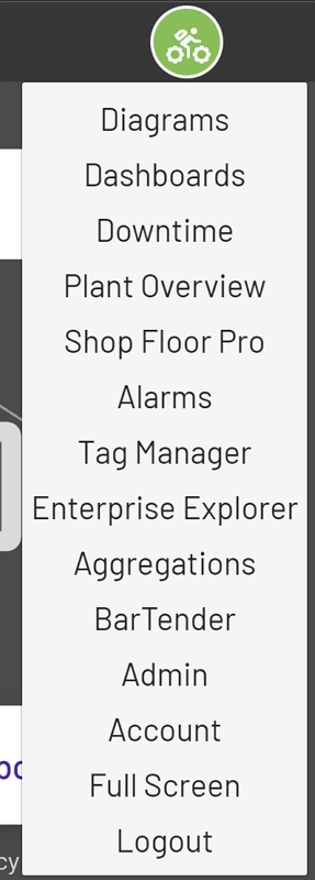 Main Top Nav View - dropdown