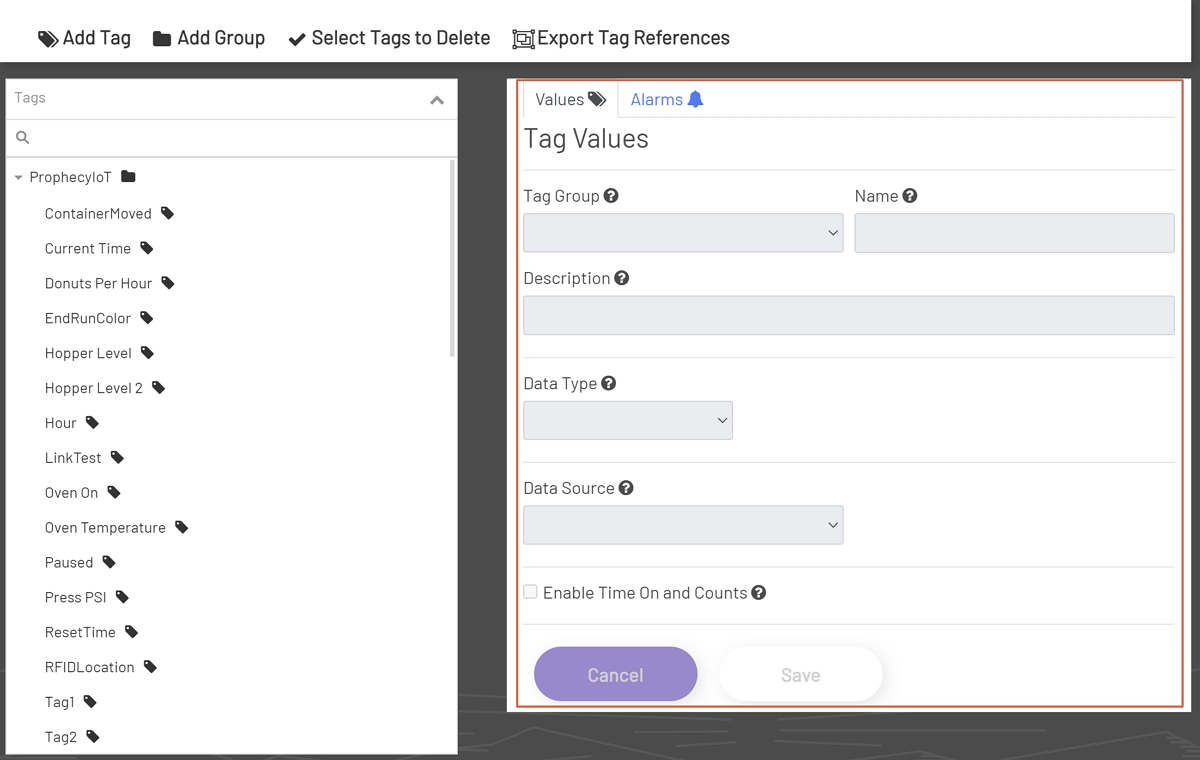 Main Tag Manager View