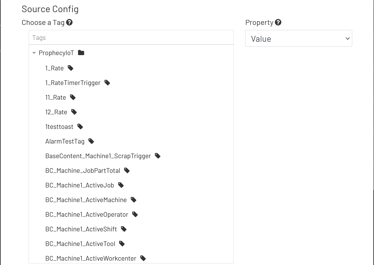 Data Point Form Tag Settings