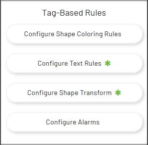Shape Configuration Buttons