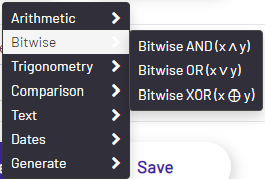 Insert Function -> Bitwise