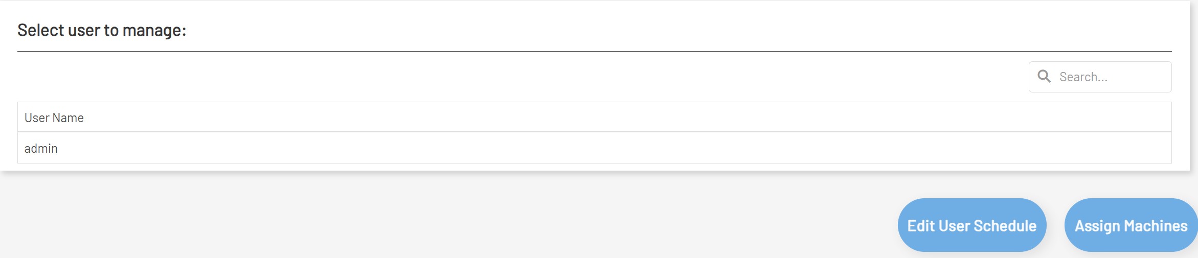 Downtime Operator List