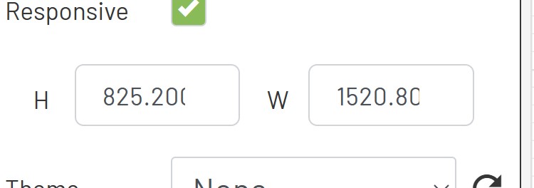 Height and Width Textboxes
