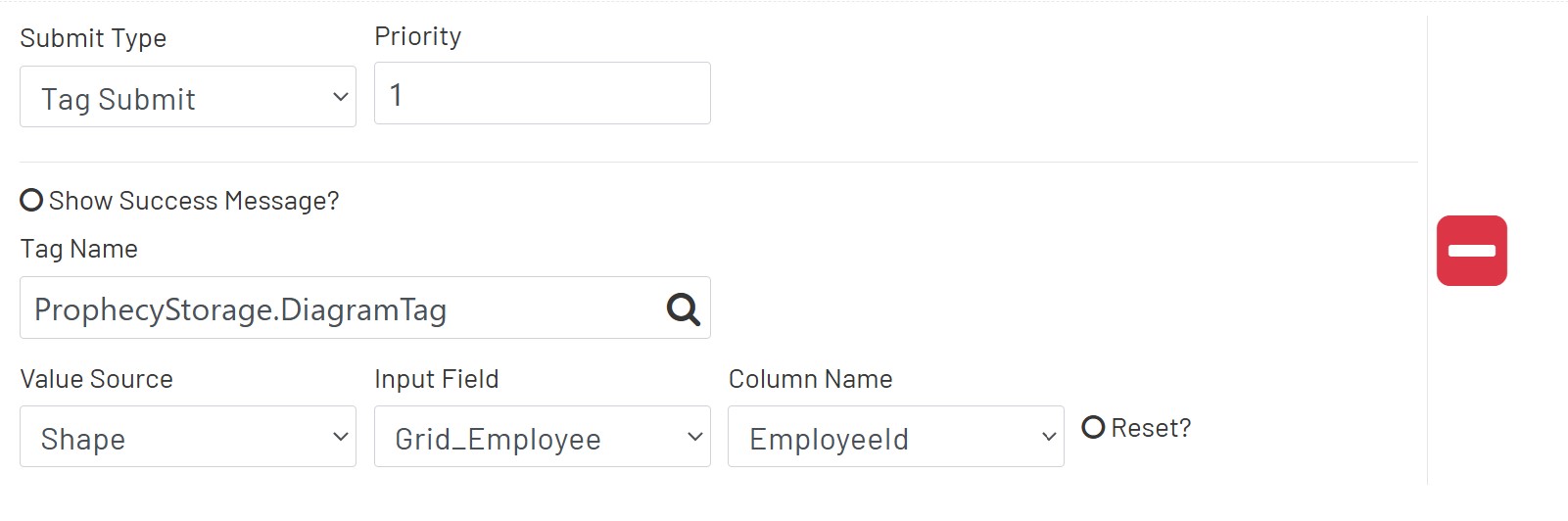 Tag Data Submit Config 1
