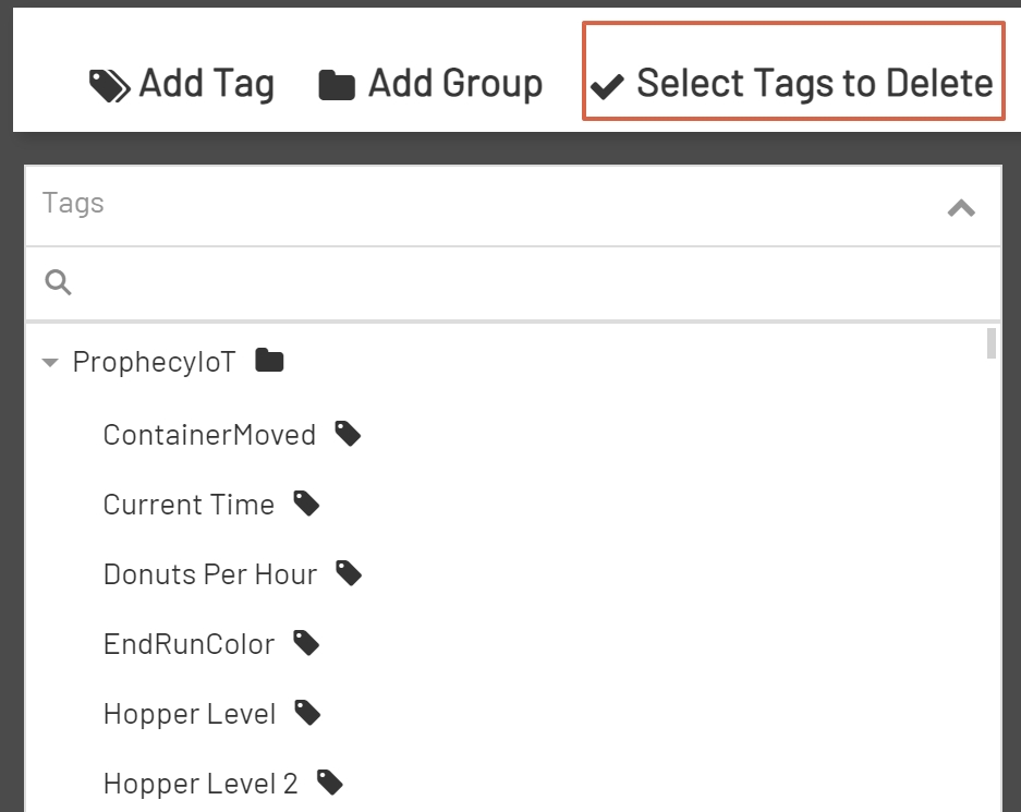 Top Bar Delete Group Confirm