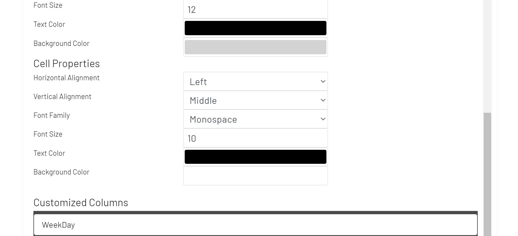 Unified Grid Config Styling 2